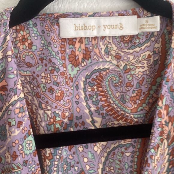 Bishop + Young Paisley Print Wrap Midi Dress - Picture 3 of 5